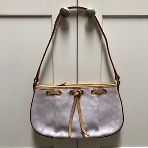 Dooney and Bourke Y2K Mini Bag Vintage Monogram Canvas Signature Logo Baguette